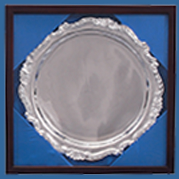 HT PB13r Silver Plated Tray in Timber Presentation Box