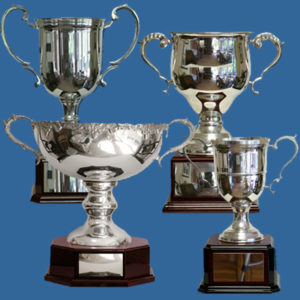 Silver Cups for Top Quality Awards. Australia's Swimming History