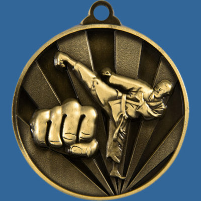 1076-11G Sunrise Series Martial Arts Gold Medal