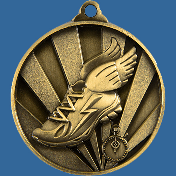 1076-17Ge Sunrise Series Athletic Medal Antique Gold
