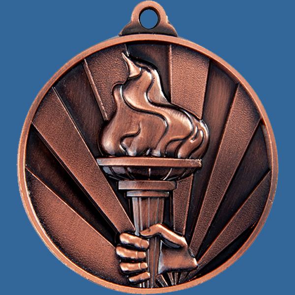 1076-35BRe Sunrise Series Victory Medal Antique Bronze