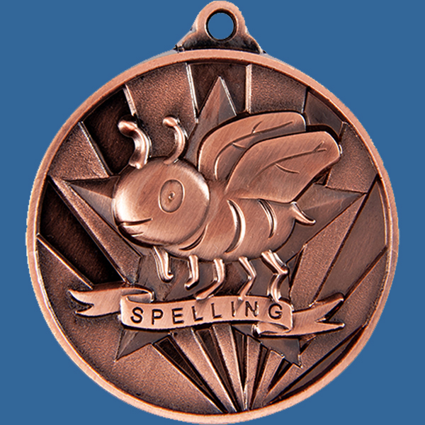 1076-50BRe Sunrise Series Spelling Medal Antique Bronze