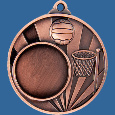 1076C-8BR Sunrise Series Netball Bronze Medal