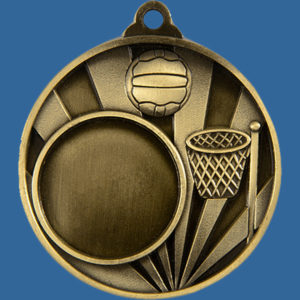 1076C-8G Sunrise Series Netball Gold Medal