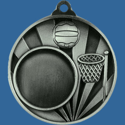 1076C-8S Sunrise Series Netball Silver Medal