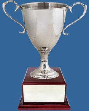 Nickel Silver Trophy Cup on Timber Base