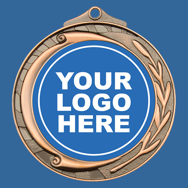 M102Bt Wreath Medal Antique Bronze - 70mm Diameter - 3mm Thick