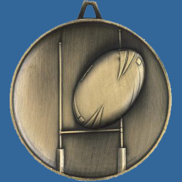 Antique Gold Heavy 63mm Medal