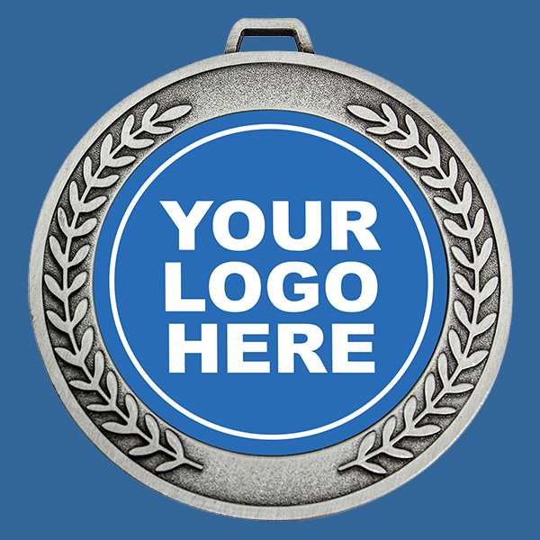 MJ50St Prestige Heavy Medal Antique Silver - 70mm Diameter - 6mm Thick