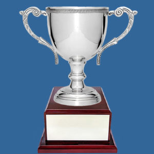 Prestige Silver Plated Cup on Timber Base