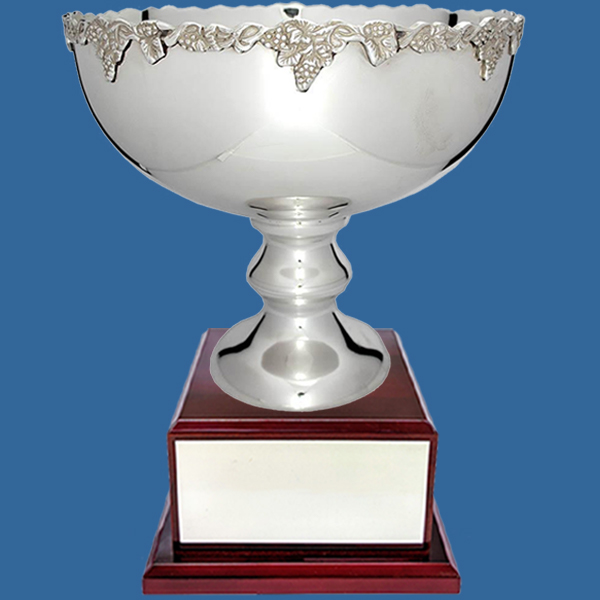 Prestige Silver Plated Bowl on Timber Base