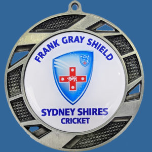 Lightweight Design Silver 70mm Diameter Medal 50mm Custom Insert included Neck Ribbon included Can be engraved to back