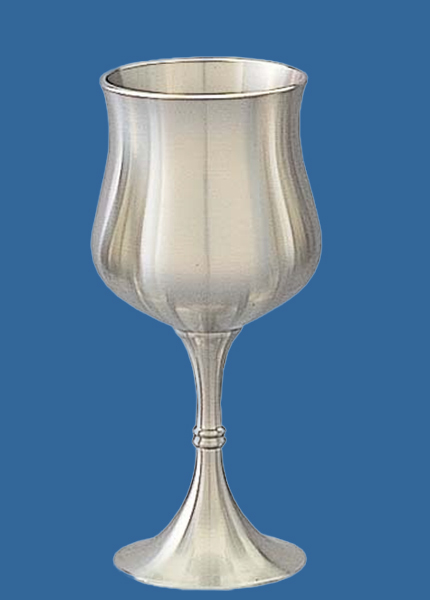 PG_T150w Tulip Goblet Pewter Finish