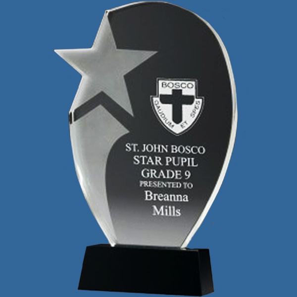 CC026t Recognition Crystal Star Award Trophy