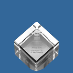 CC650_t Cube Crystal Paperweight
