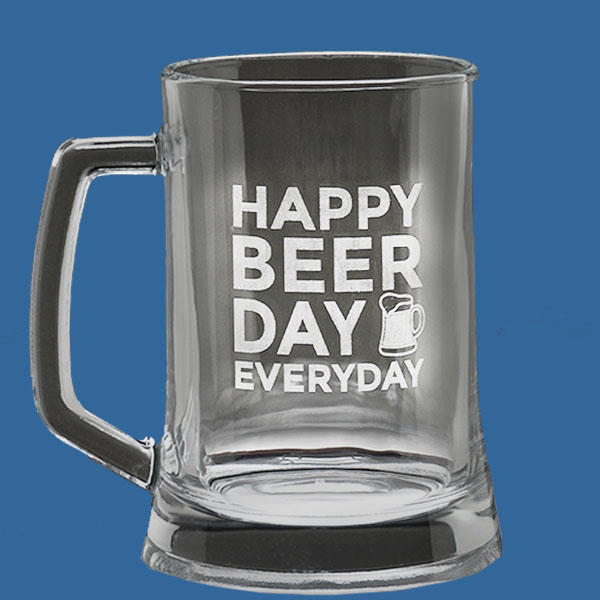 Value Beer Tankard 500ml, Quality Sandblast Engrave to 1 side, Qty