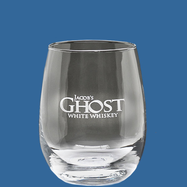 Value Stemless Glass 410ml, Quality Sandblast Engrave 1 side, Qty Discounts