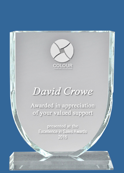 1339_e Urn Clear Glass Award Trophy (10mm Thick)
