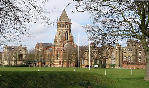The Private School of Rugby in England where W.W Ellis picked up the football and ran with it.