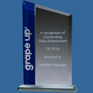 BG420_t Radiance Peak Blue Glass Award Trophy