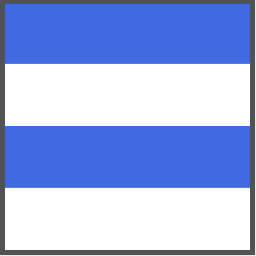 Redfern Rugby 1883 Mid Blue and White colours Horizontal Bars