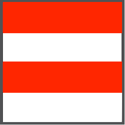 Waratah Rugby 1874 Red and White colours Horizontal Bars