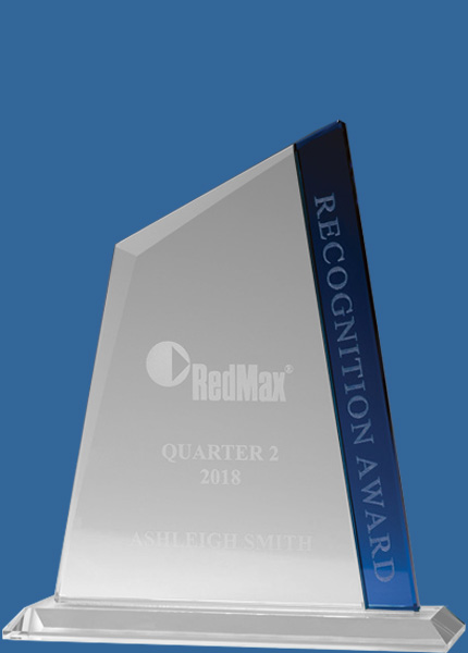 GB510_t Jade Blue Summit Glass Award Trophy