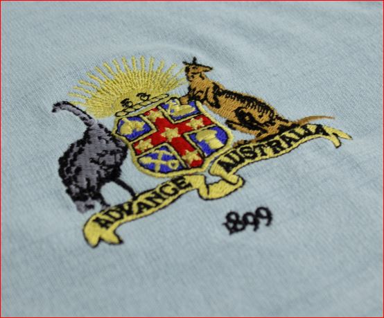 1899 Rugby Union International Crest Crest used for the First Australian International Team 1899