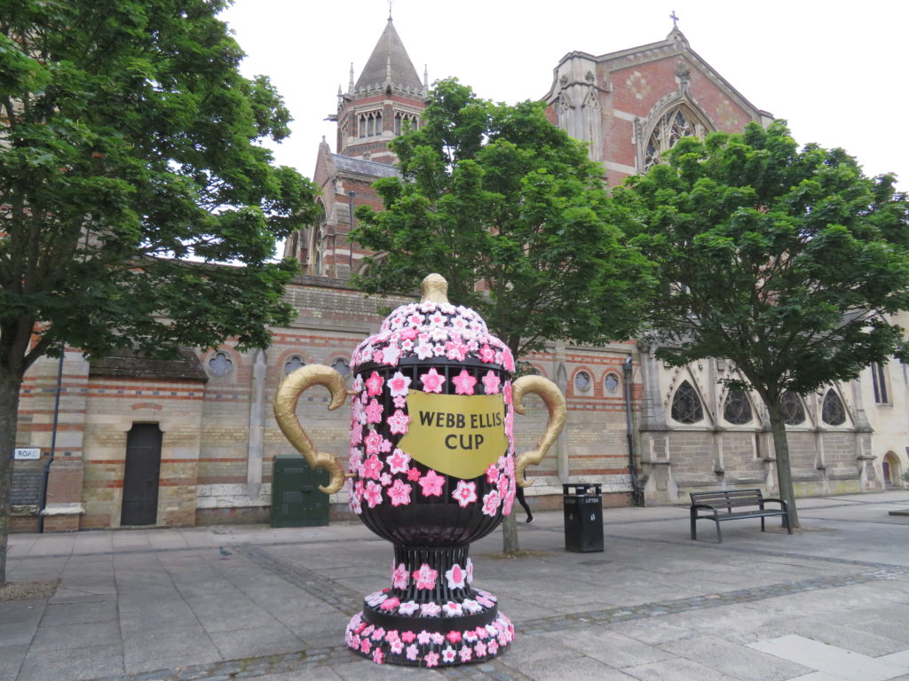 An appealing version of the Webb Ellis Trophy