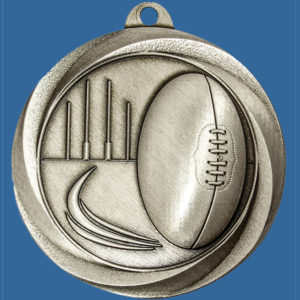 AFL Aussie Rules Medal Silver Econo Series ME912St
