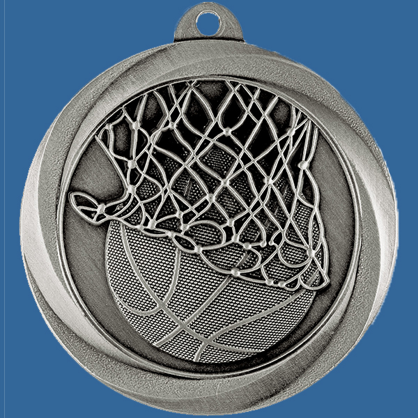 Basketball Medal Silver Econo Series ME907St