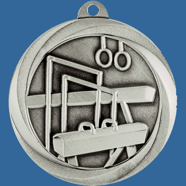 Gymnastics Medal Silver Econo Series ME914St