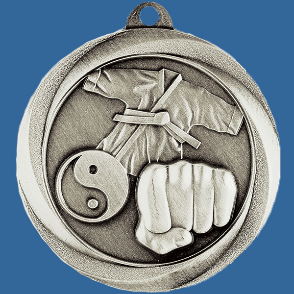 Martial Arts Medal Silver Econo Series ME923St