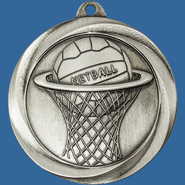 Netball Medal Silver Econo Series ME911St