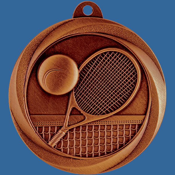 Tennis Medal Bronze Econo Series ME918Bt