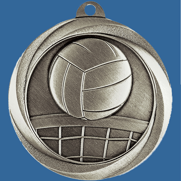 Volleyball Medal Silver Econo Series ME915St