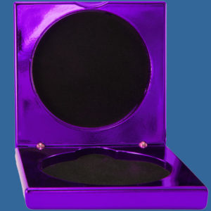 1404-2EPUe Electric Purple Metallic Medal Case - Fits 70mm Medals