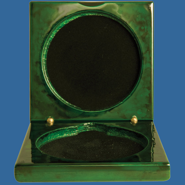 1404-2GNe Green Classic Medal Case - Fits 70mm Medals