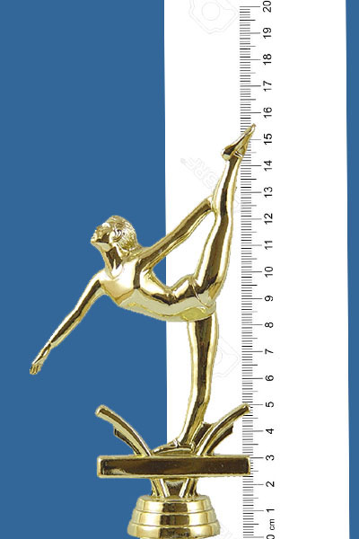Female gold plastic figurine