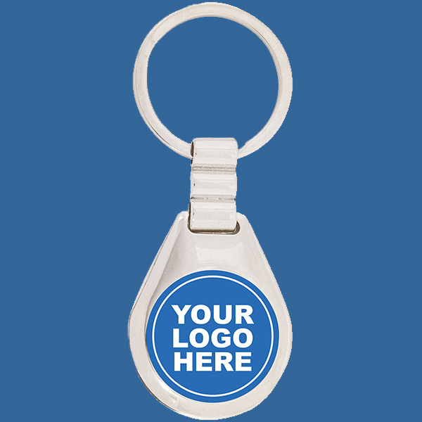 9949t Keyring Silver Logo Metal with 25mm insert
