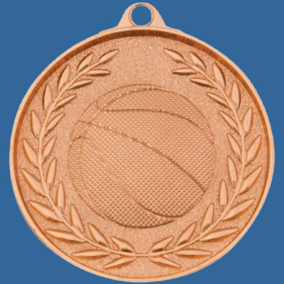 Basketball Medal Bronze Wreath Series MX907Bt