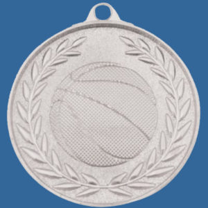Basketball Medal Silver Wreath Series MX907St