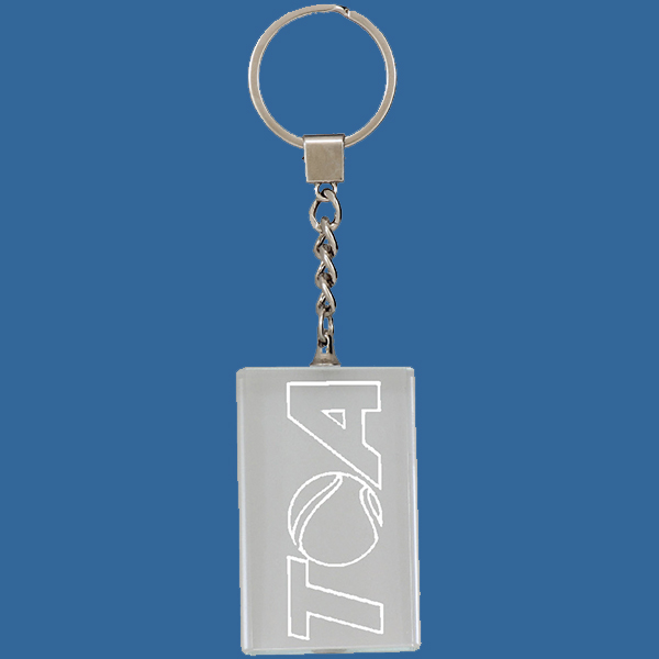 CK10t Keyring Crystal with sandblast engraving