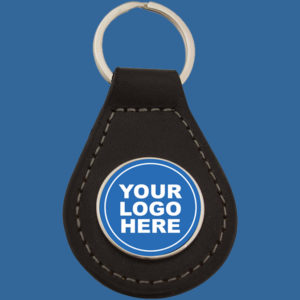 FOBt Keyring Leather FOB with 25mm insert