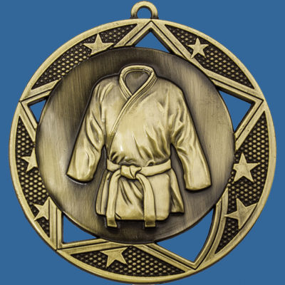 Karate Medal Gold Galaxy Series MQ923Gt