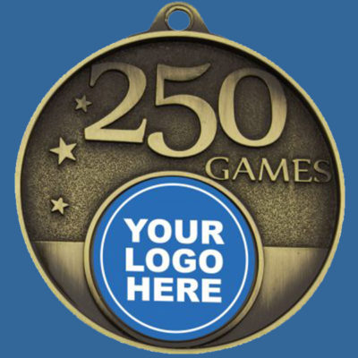 MC225Gt Finesse Series 250 Games Medal Antique Gold with 25mm Custom Insert