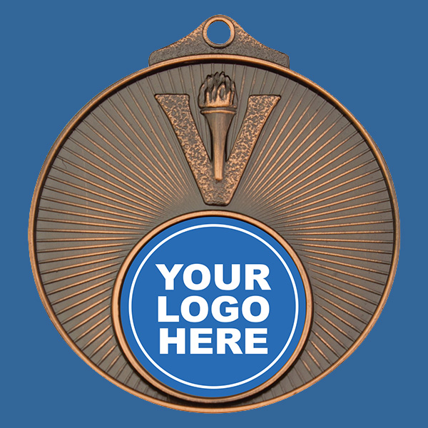 MD950Bt Victory Series Antique Bronze Medal 52mm with custom insert