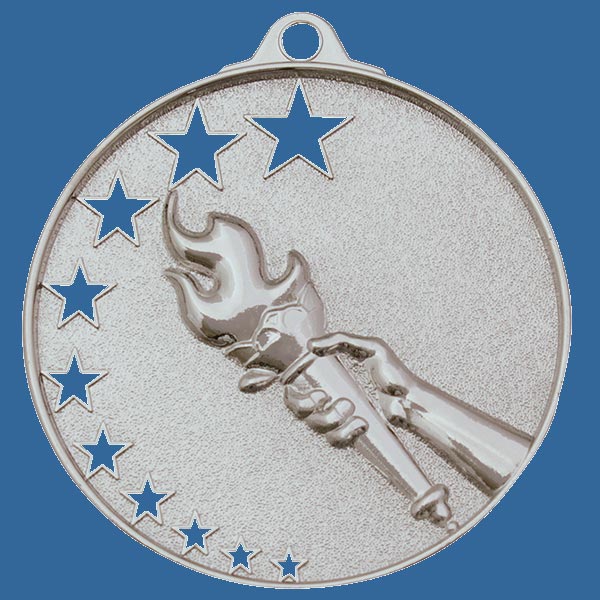 MH900St Bright Star Series Victory Medal Antique Silver