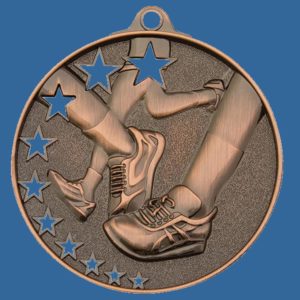 MH901Bt Bright Star Series Athletics Track Medal Antique Bronze