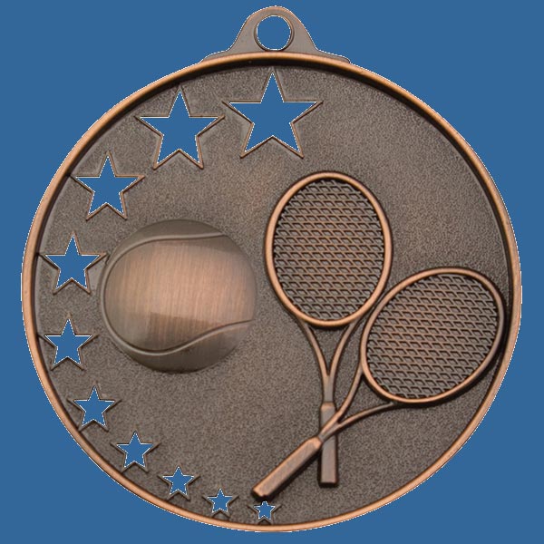 MH918Bt Bright Star Series Tennis Medal Antique Bronze